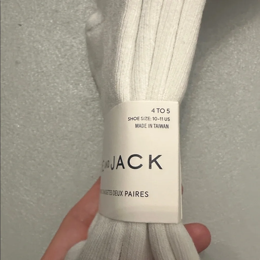 Janie and Jack White Stripe Crew Socks (2-Pack) –‎ NWT